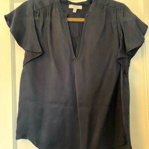 Joie Women's Navy Silk Top